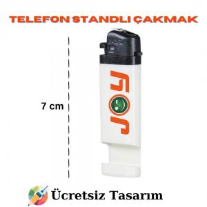 Telefon Standlı Taşlı Sibopsuz Çakmak