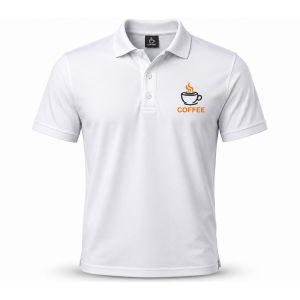 Özel Logo Baskılı Beyaz Polo Yaka Tişört – Kurumsal ve Promosyon Tekstil Ürünü